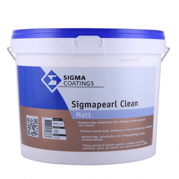 Sigmapearl Clean Matt 10L Τής μεγαλύτερης εταιρείας στό κόσμο PPG ΧΡΩΜΑΤΑ