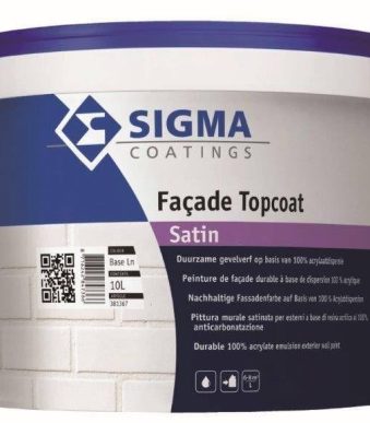 Sigmafaυade Topcoat Satin 10L ΧΡΩΜΑ - ΔΟΜΗΣΗ