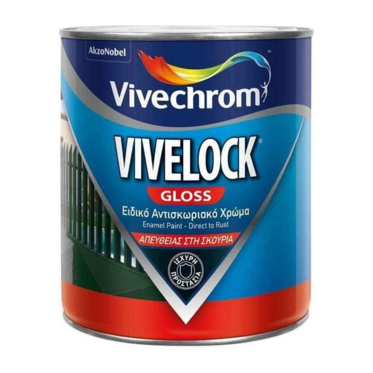 VIVECHROM VIVELOCK GLOSS ΧΡΩΜΑ ΠΡΟΣΤΑΣΙΑΣ ΜΕΤΑΛΛΩΝ ΑΠΕΥΘΕΙΑΣ ΣΤΗ ΣΚΟΥΡΙΑ 750ML ΧΡΩΜΑ - ΔΟΜΗΣΗ