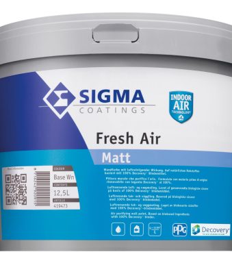 ΠΛΑΣΤΙΚΟ ΧΡΩΜΑ SIGMA Fresh Air 12,5 LIT! Τής μεγαλύτερης εταιρείας στό κόσμο PPG ΧΡΩΜΑΤΑ