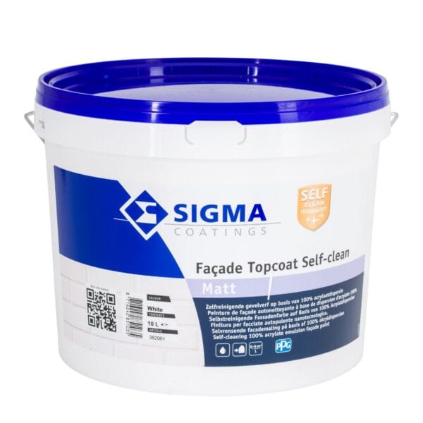 Sigmafaυade Topcoat Self-clean Matt 10L! Τής μεγαλύτερης εταιρείας στό κόσμο PPG COLORS