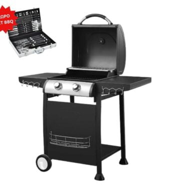 UNIMAC Ψησταριά BBQ Υγραερίου με 2 Καυστήρες ΣΠΙΤΙ - ΑΥΤΟΚΙΝΗΤΟ