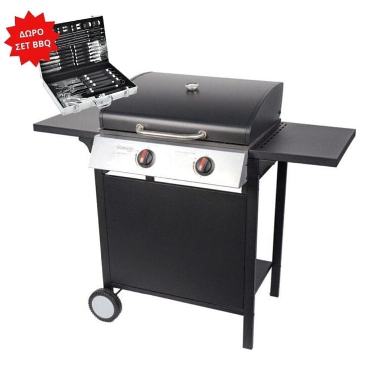 BORMANN ELITE BBQ2000 Ψησταριά Υγραερίου με 2 Καυστήρες ΣΠΙΤΙ - ΑΥΤΟΚΙΝΗΤΟ