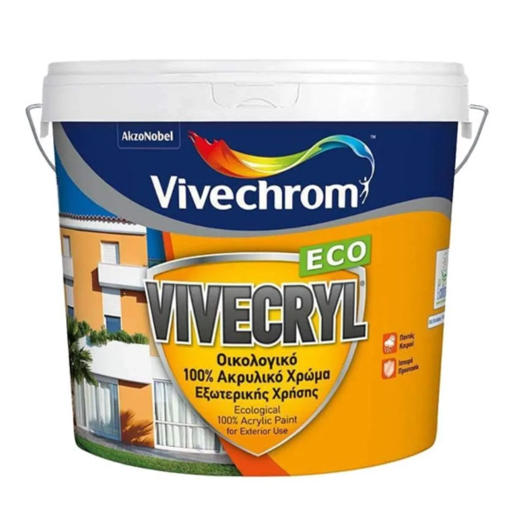 VIVECHROM VIVECRYL ECO 100% ΑΚΡΥΛΙΚΟ ΧΡΩΜΑ ΟΙΚΟΛΟΓΙΚΟ 750ML COLORS