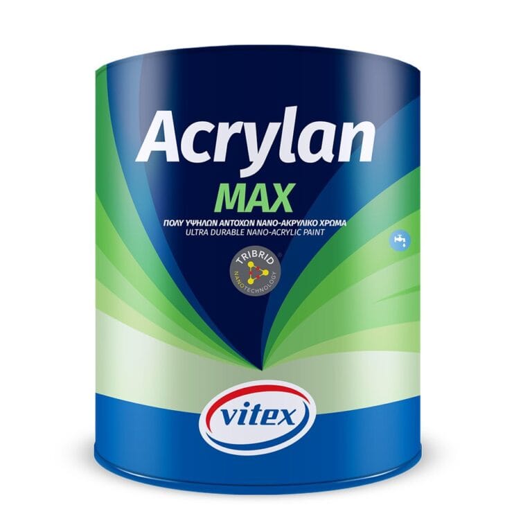 VITEX ACRYLAN MAX ΑΚΡΥΛΙΚΟ ΧΡΩΜΑ ΝΕΑΣ ΤΕΧΝΟΛΟΓΙΑΣ 750ML ΧΡΩΜΑ - ΔΟΜΗΣΗ