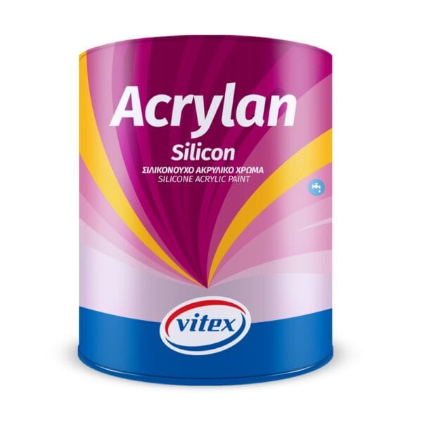 VITEX ACRYLAN SILICON ΑΚΡΥΛΙΚΟ ΧΡΩΜΑ ΣΙΛΙΚΟΝΟΥΧΟ ΥΨΗΛΗΣ ΠΟΙΟΤΗΤΑΣ 3LT COLORS