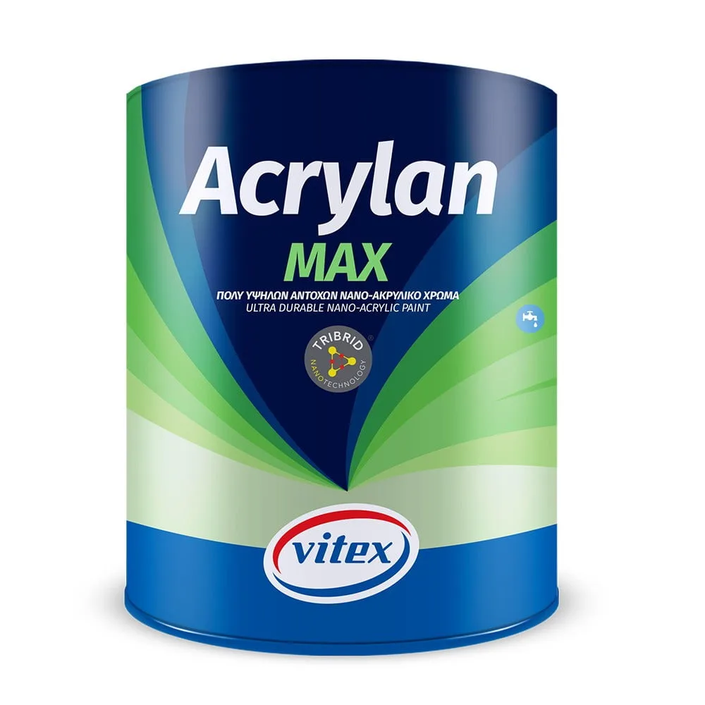 VITEX ACRYLAN MAX ΑΚΡΥΛΙΚΟ ΧΡΩΜΑ ΝΕΑΣ ΤΕΧΝΟΛΟΓΙΑΣ 3L COLORS