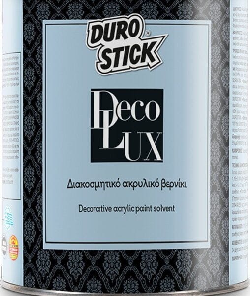 Durostick Decolux Βερνίκι Επιφάνειας Διαλύτου Άχρωμο Γυαλιστερό 750ml VARNISHES