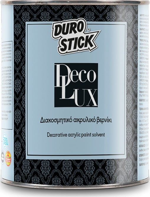 Durostick Decolux Βερνίκι Επιφάνειας Διαλύτου Άχρωμο Γυαλιστερό 750ml VARNISHES