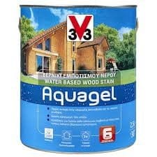 V33 Aquagel Οικολογικό Βερνίκι Εμποτισμού Άχρωμο Σατινέ ΒΕΡΝΙΚΙΑ