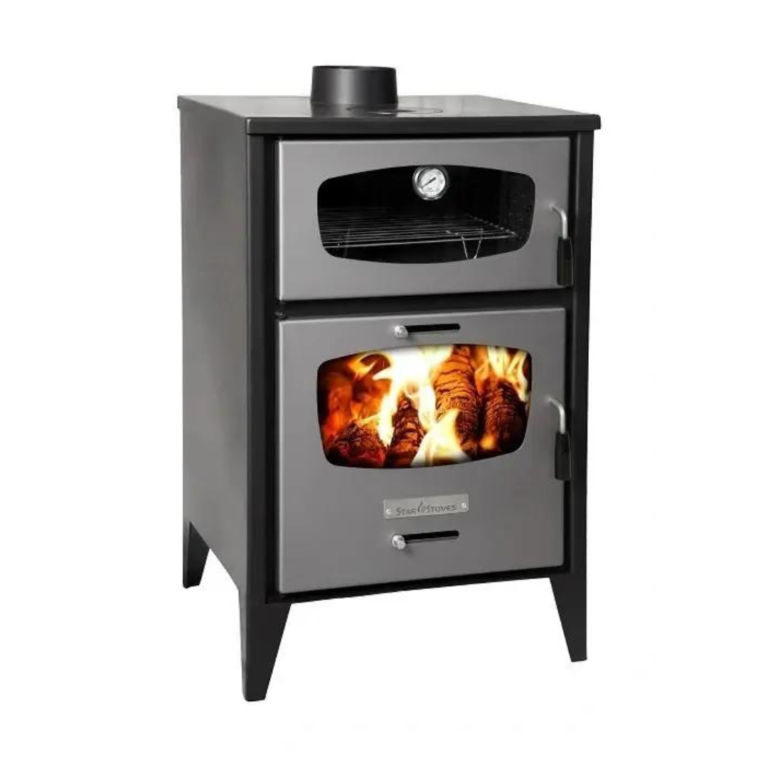 STARSTOVES ST220 Σόμπα Ξύλου από Ατσάλι με Φούρνο HEATING - COOLING