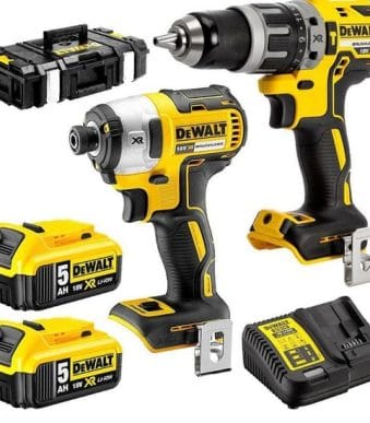 DEWALT Κρουστικό Δραπανοκατσάβιδο Dcd796 + Παλμικό Κατσαβίδι Dcf887 Μπαταριών Λιθίου 18V 2X5Ah + Θηκη Dck266P2 DRILL SCREWDRIVERS