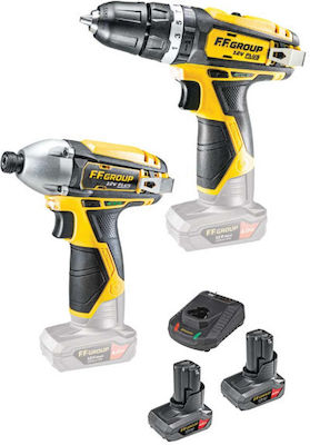 F.F. Group CID 12V/80 Plus Παλμικό Κατσαβίδι Μπαταρίας Solo 12V 41308 DRILL SCREWDRIVERS