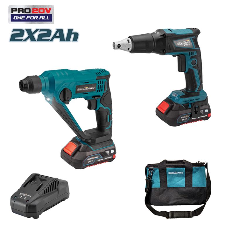 ΒORMANN Pro BBP9220 Σετ Κατσαβίδι Γυψοσανίδας Brushless & Πνευματικό Πιστολέτο ΕΡΓΑΛΕΙΑ