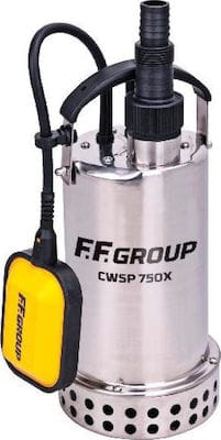 F.F. Group CWSP 750X Inox Μονοφασική Αντλία Ακαθάρτων / Λυμάτων 1hp PUMPS