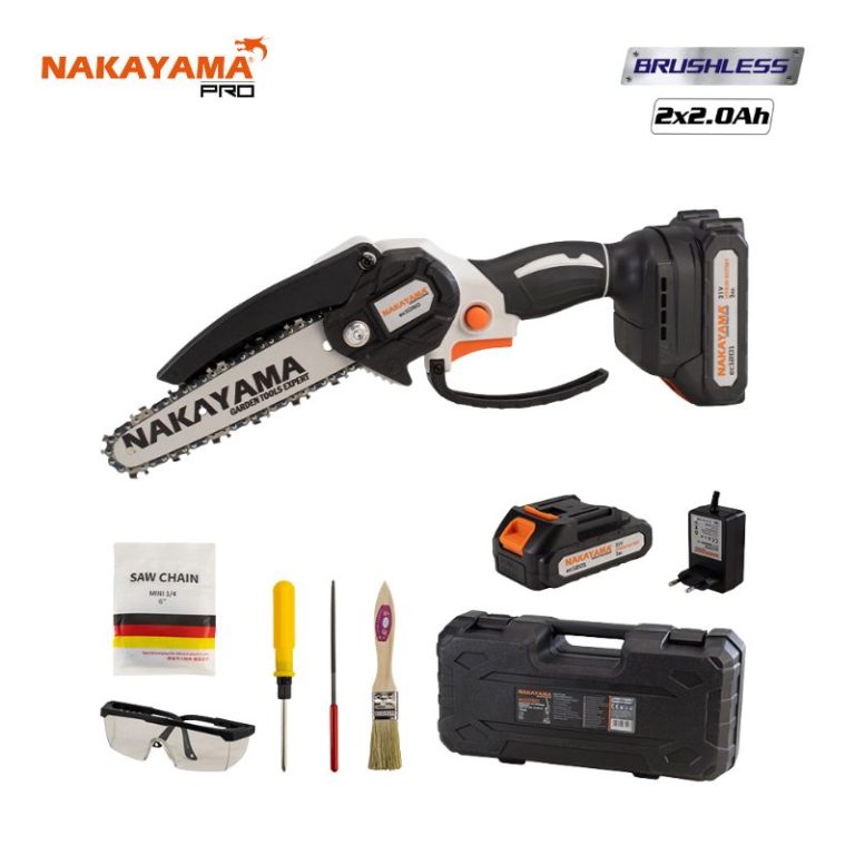 NAKAYAMA EC1050 Κλαδευτικό Αλυσοπρίονο Μπαταρίας 21V, Brushless, Λάμα 15cm, 825gr ΑΛΥΣΟΠΡΙΟΝΑ