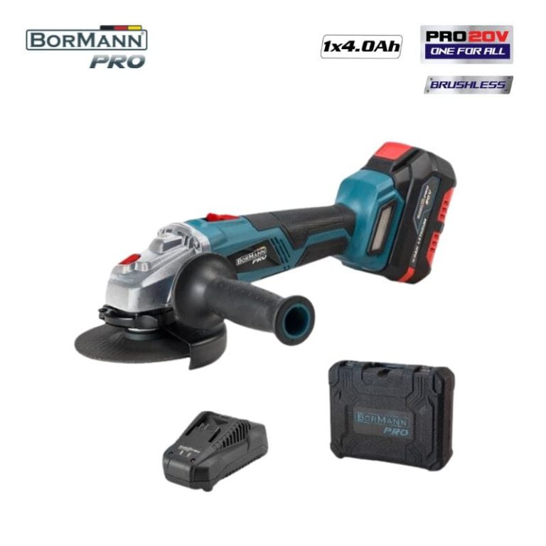 BORMANN Pro BBP5130 Γωνιακός Τροχός Brushless 20V 125mm & Μπαταρία 4Ah ΕΡΓΑΛΕΙΑ ΜΠΑΤΑΡΙΑΣ